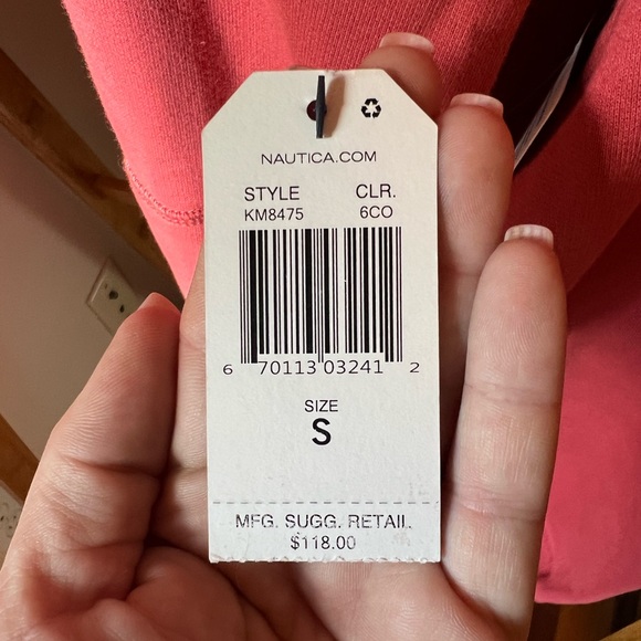 Nautica zip up hoodie. - Picture 3 of 4